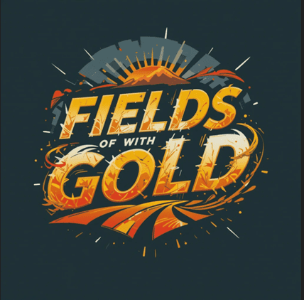 A black background with an orange and yellow logo.